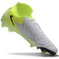 Phantom Luna Elite NU Super A Men's Full Knit Waterproof FG Soccer Shoes - White/Neon Yellow/Black