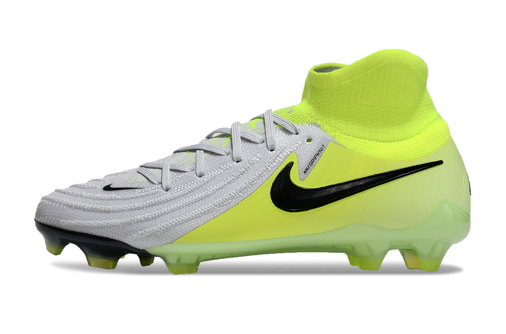 Phantom Luna Elite NU Super A Men's Full Knit Waterproof FG Soccer Shoes - White/Neon Yellow/Black