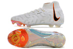 Phantom Luna Elite NU Super A Men's Full Knit Waterproof FG Soccer Shoes - White/Orange/Black