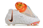 Phantom Luna Elite NU Super A Men's Full Knit Waterproof FG Soccer Shoes - White/Orange/Black