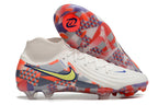 Phantom Luna Elite NU Super A Men's Full Knit Waterproof FG Soccer Shoes - White/Orange/Light Zitron