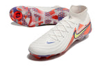 Phantom Luna Elite NU Super A Men's Full Knit Waterproof FG Soccer Shoes - White/Orange/Light Zitron