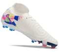 Phantom Luna Elite NU Super A Men's Full Knit Waterproof FG Soccer Shoes - White/Red/Yellow/Blue