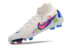 Phantom Luna Elite NU Super A Men's Full Knit Waterproof FG Soccer Shoes - White/Red/Yellow/Blue