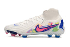 Phantom Luna Elite NU Super A Men's Full Knit Waterproof FG Soccer Shoes - White/Red/Yellow/Blue