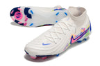 Phantom Luna Elite NU Super A Men's Full Knit Waterproof FG Soccer Shoes - White/Red/Yellow/Blue