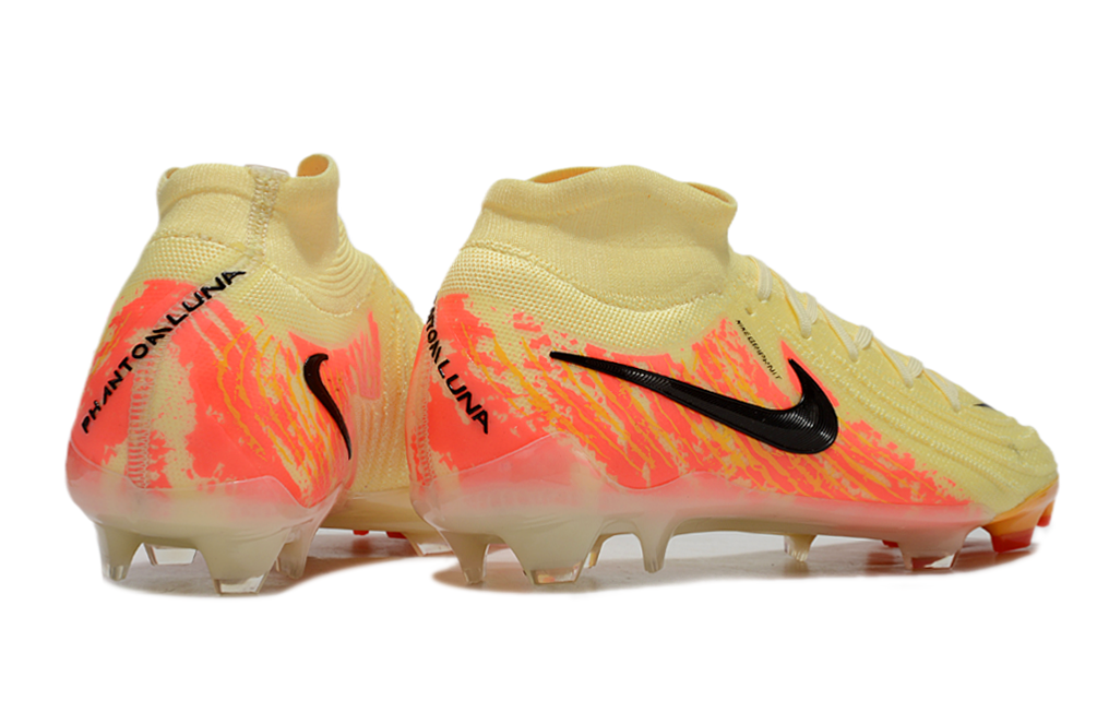 Phantom Luna Elite NU Super A Men's Full Knit Waterproof FG Soccer Shoes - Yellow/Orange
