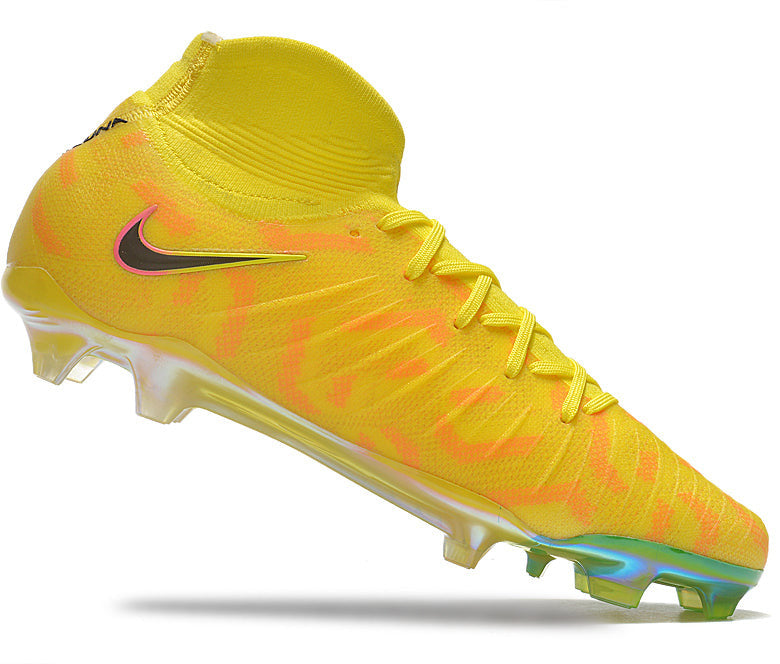 Phantom Luna Elite NU Super A Men's Full Knit Waterproof FG Soccer Shoes - Yellow/Orange//Black/White