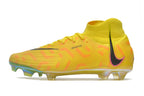Phantom Luna Elite NU Super A Men's Full Knit Waterproof FG Soccer Shoes - Yellow/Orange//Black/White