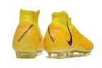 Phantom Luna Elite NU Super A Men's Full Knit Waterproof FG Soccer Shoes - Yellow/Orange//Black/White