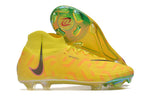 Phantom Luna Elite NU Super A Men's Full Knit Waterproof FG Soccer Shoes - Yellow/Orange//Black/White
