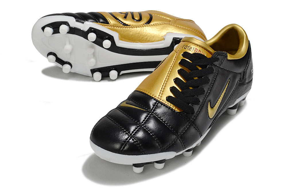 T90 Series Firm Ground FG Soccer Boots - Black/Gold/White