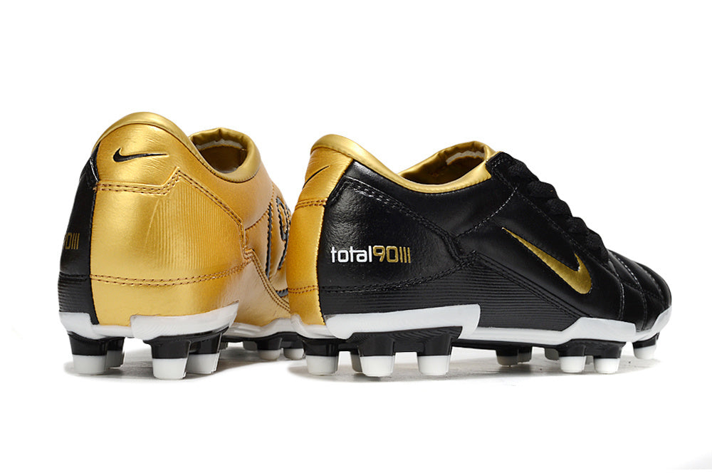 T90 Series Firm Ground FG Soccer Boots - Black/Gold/White