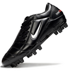 T90 Series Firm Ground FG Soccer Boots - Black/Metallic Silver
