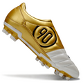 T90 Series Firm Ground FG Soccer Boots - Iconic White/Metallic Gold/Black