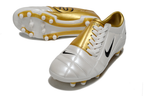 T90 Series Firm Ground FG Soccer Boots - Iconic White/Metallic Gold/Black