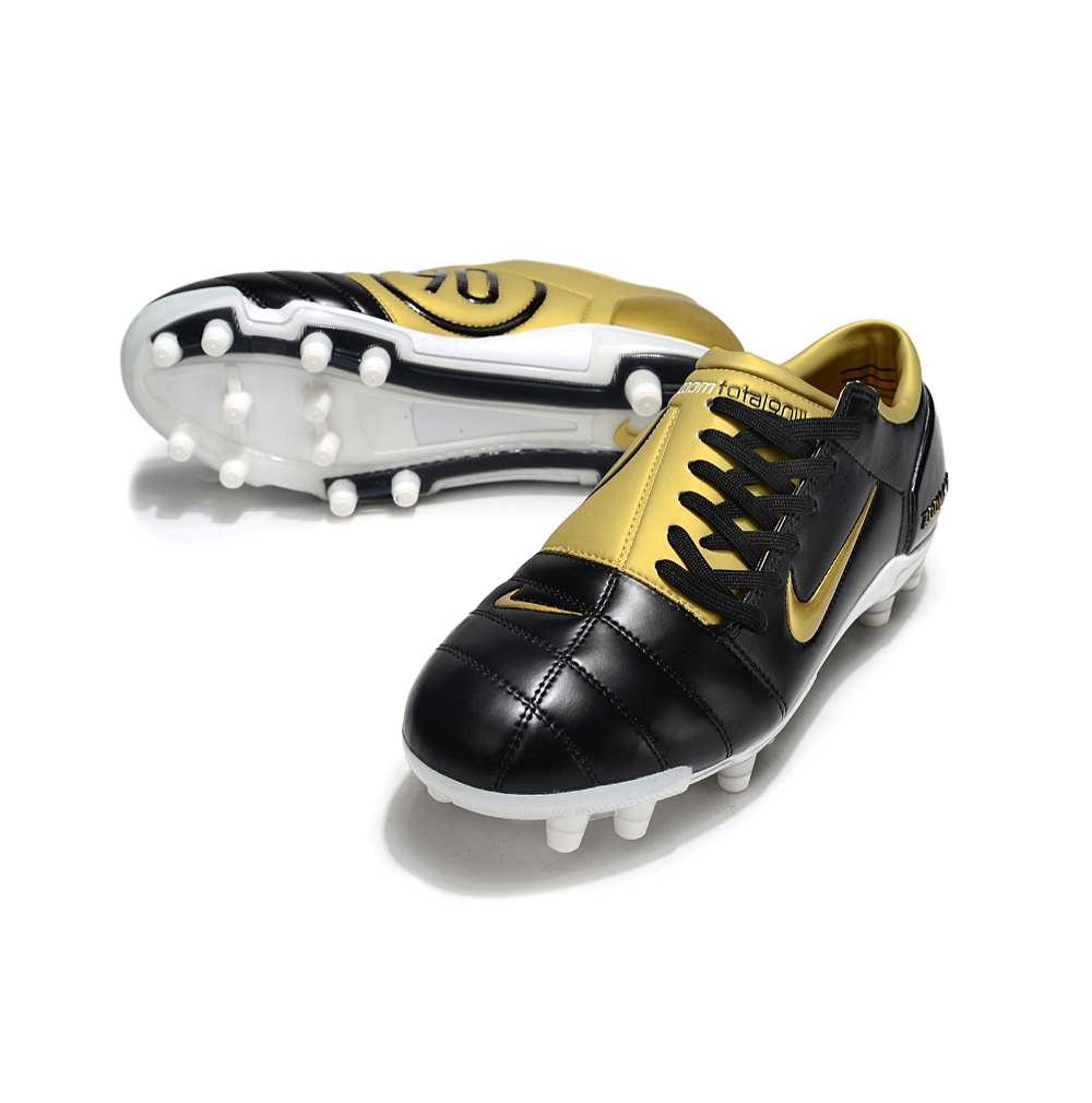 T90 Series Firm Ground FG Soccer Boots - Metallic Gold/Black/White