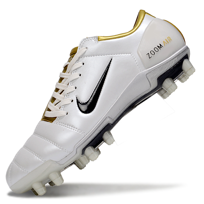 T90 Series Firm Ground FG Soccer Boots - Metallic Gold/White/Black