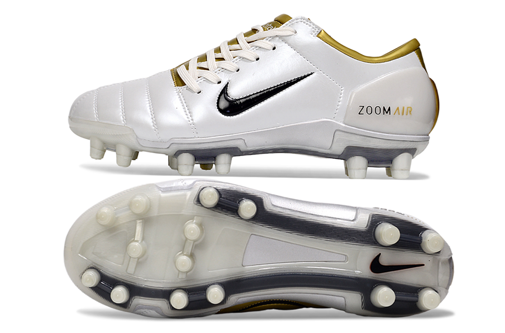T90 Series Firm Ground FG Soccer Boots - Metallic Gold/White/Black