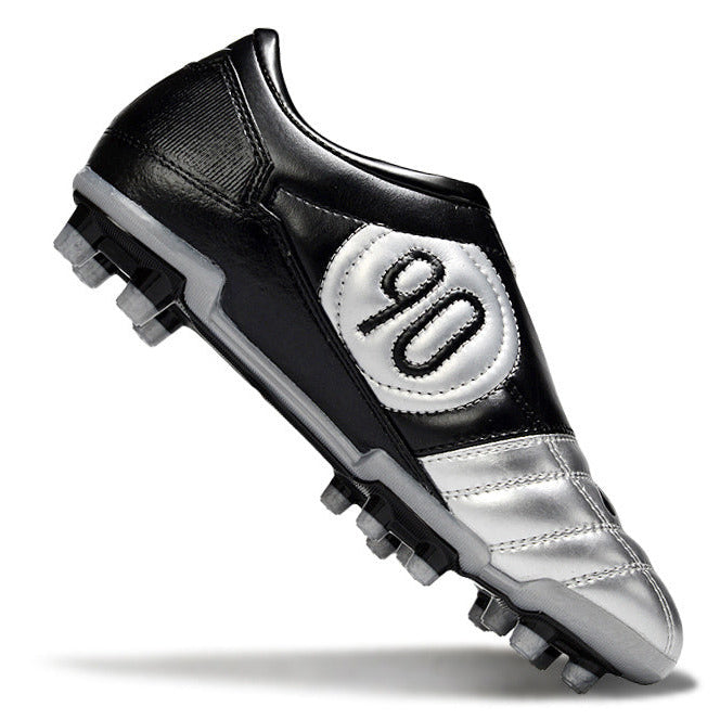 T90 Series Firm Ground FG Soccer Boots - Metallic Silver/Black/Gray