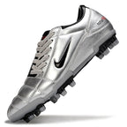T90 Series Firm Ground FG Soccer Boots - Metallic Silver/Black/Gray
