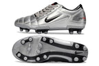 T90 Series Firm Ground FG Soccer Boots - Metallic Silver/Black/Gray