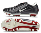 T90 Series Firm Ground FG Soccer Boots - Metallic Silver/Black/White/Red