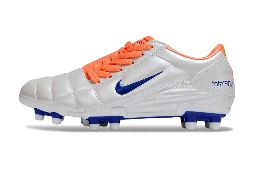 T90 Series Firm Ground FG Soccer Boots - Orange/Gray/Navy