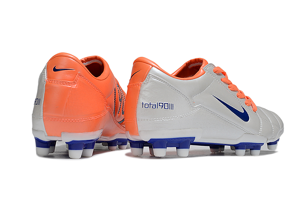 T90 Series Firm Ground FG Soccer Boots - Orange/Gray/Navy