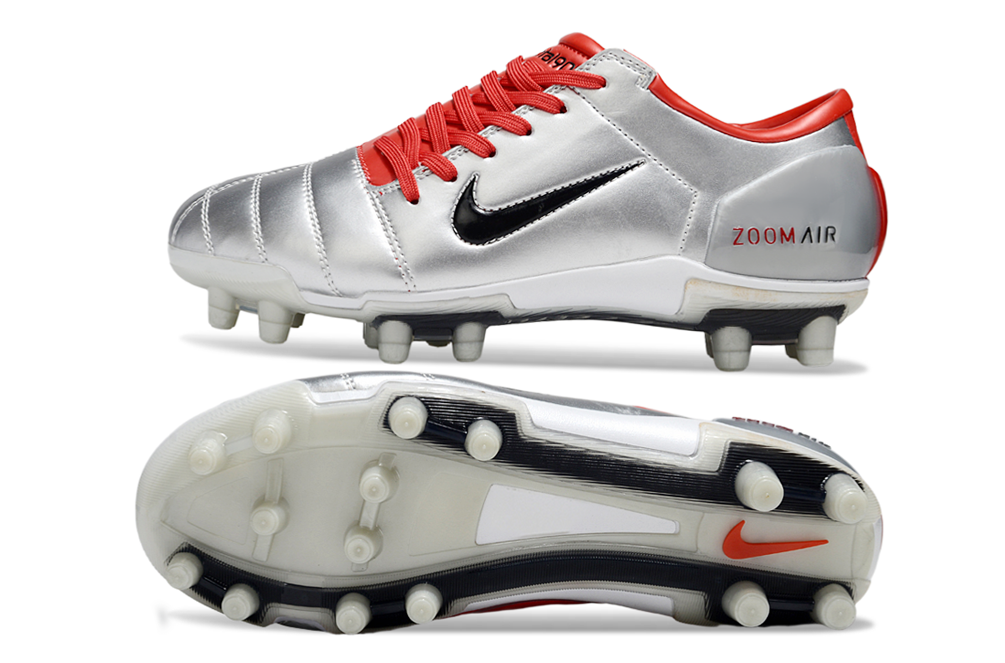 T90 Series Firm Ground FG Soccer Boots - Orange/Metallic Silver/Black