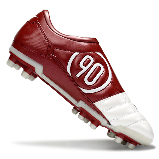 T90 Series Firm Ground FG Soccer Boots - Red/White/Black