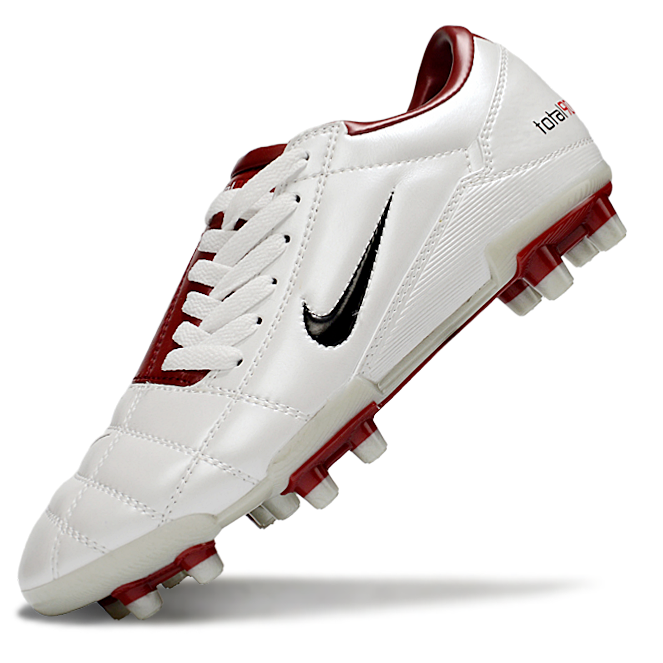 T90 Series Firm Ground FG Soccer Boots - Red/White/Black