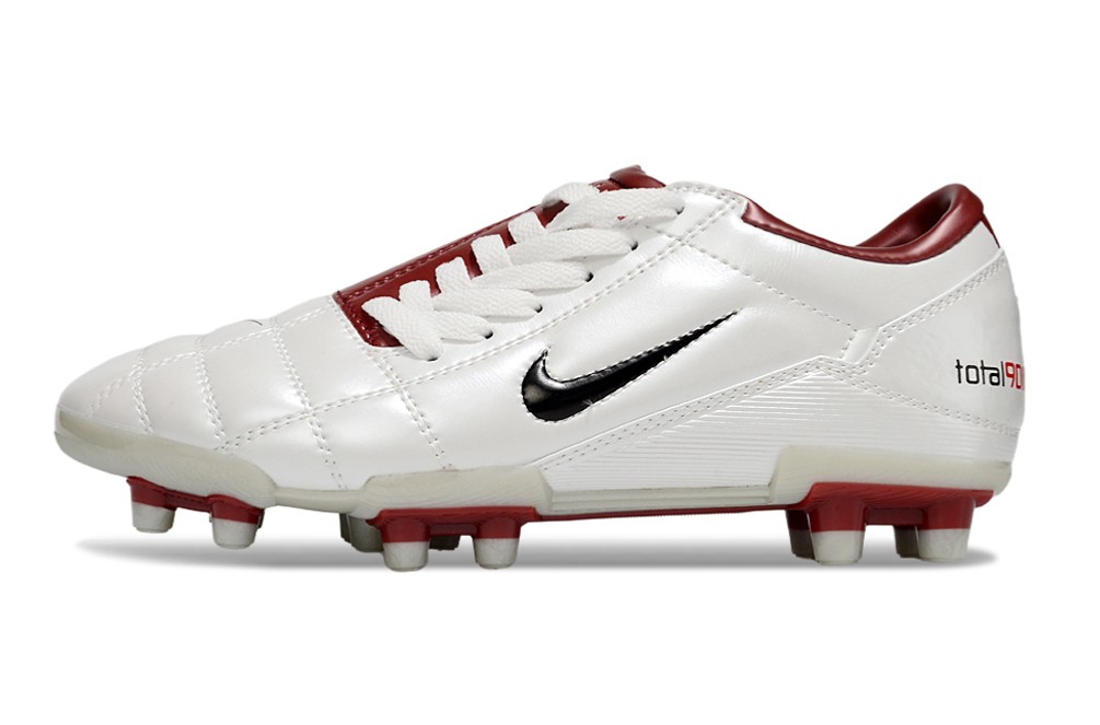 T90 Series Firm Ground FG Soccer Boots - Red/White/Black