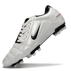 T90 Series Firm Ground FG Soccer Boots - White/Black
