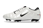 T90 Series Firm Ground FG Soccer Boots - White/Black