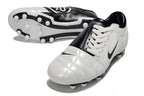 T90 Series Firm Ground FG Soccer Boots - White/Black