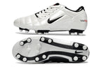 T90 Series Firm Ground FG Soccer Boots - White/Black