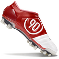 T90 Series Firm Ground FG Soccer Boots - White/Red/Black