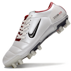 T90 Series Firm Ground FG Soccer Boots - White/Red/Black