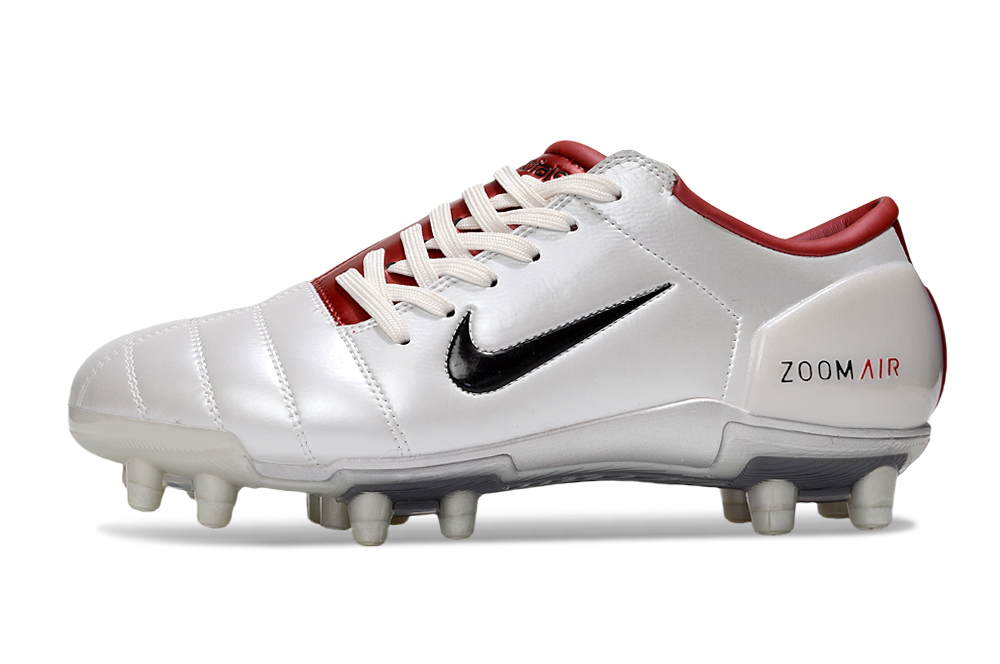 T90 Series Firm Ground FG Soccer Boots - White/Red/Black