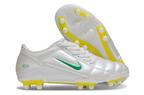 T90 Series Firm Ground FG Soccer Boots - White/Yellow/Green