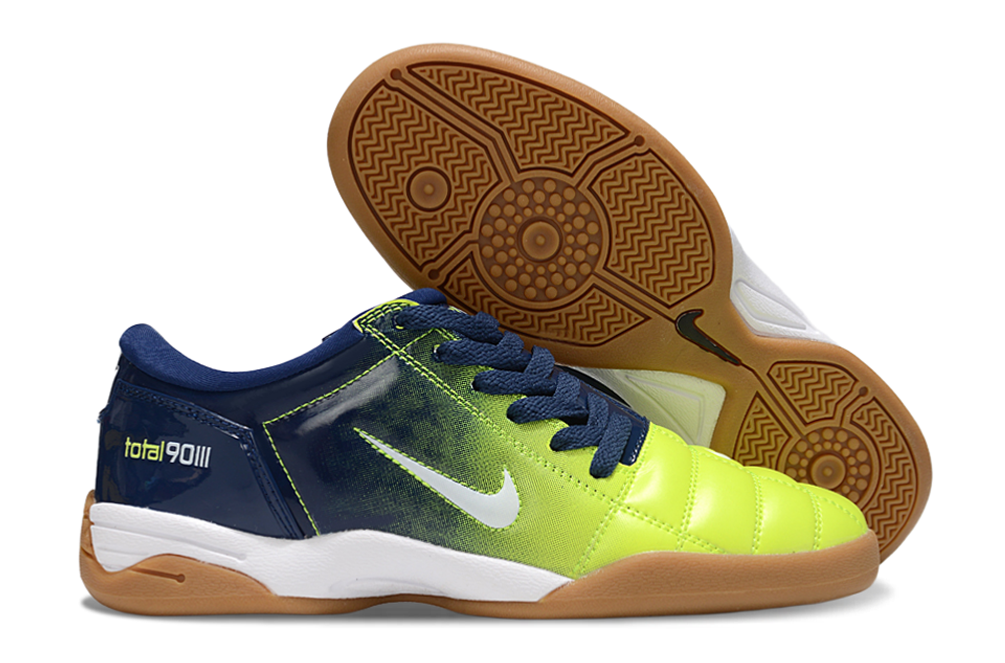 T90 Series IC Indoor Multi Ground MD Sole Soccer Shoes - Atomic Green/Blue Void/White