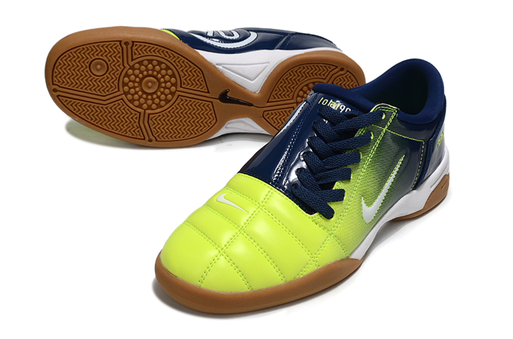 T90 Series IC Indoor Multi Ground MD Sole Soccer Shoes - Atomic Green/Blue Void/White