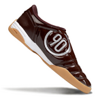 T90 Series IC Indoor Multi Ground MD Sole Soccer Shoes - Baroque Brown/Metallic Silver/White