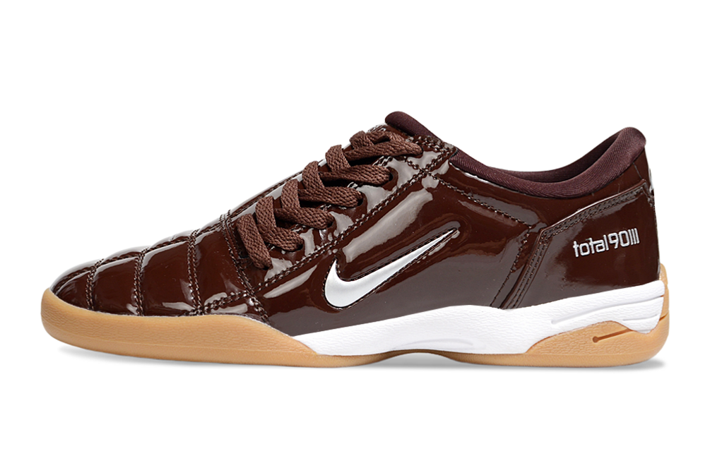 T90 Series IC Indoor Multi Ground MD Sole Soccer Shoes - Baroque Brown/Metallic Silver/White