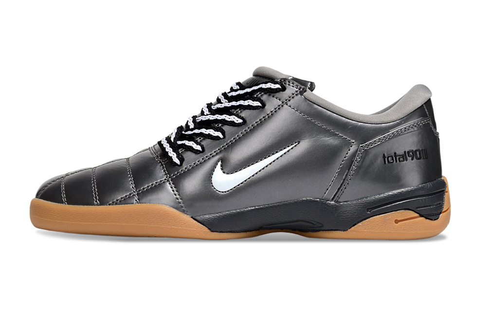 T90 Series IC Indoor Multi Ground MD Sole Soccer Shoes - Black/Coconut Milk/Brown