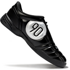 T90 Series IC Indoor Multi Ground MD Sole Soccer Shoes - Black/Metallic Silver/Black