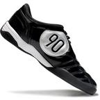 T90 Series IC Indoor Multi Ground MD Sole Soccer Shoes - Black/Metallic Silver/White