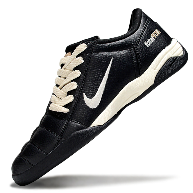 T90 Series IC Indoor Multi Ground MD Sole Soccer Shoes - Black/Pale Ivory