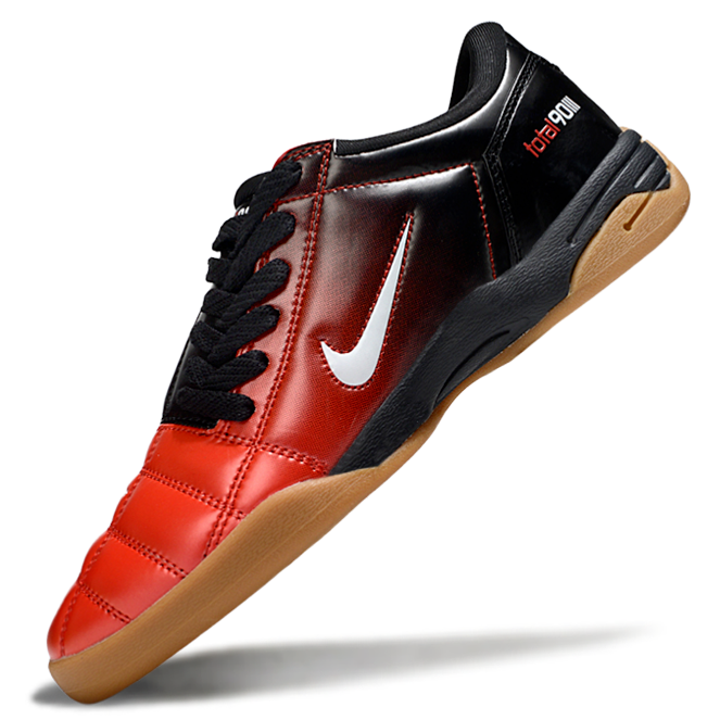 T90 Series IC Indoor Multi Ground MD Sole Soccer Shoes - Black/Red/White/Brown
